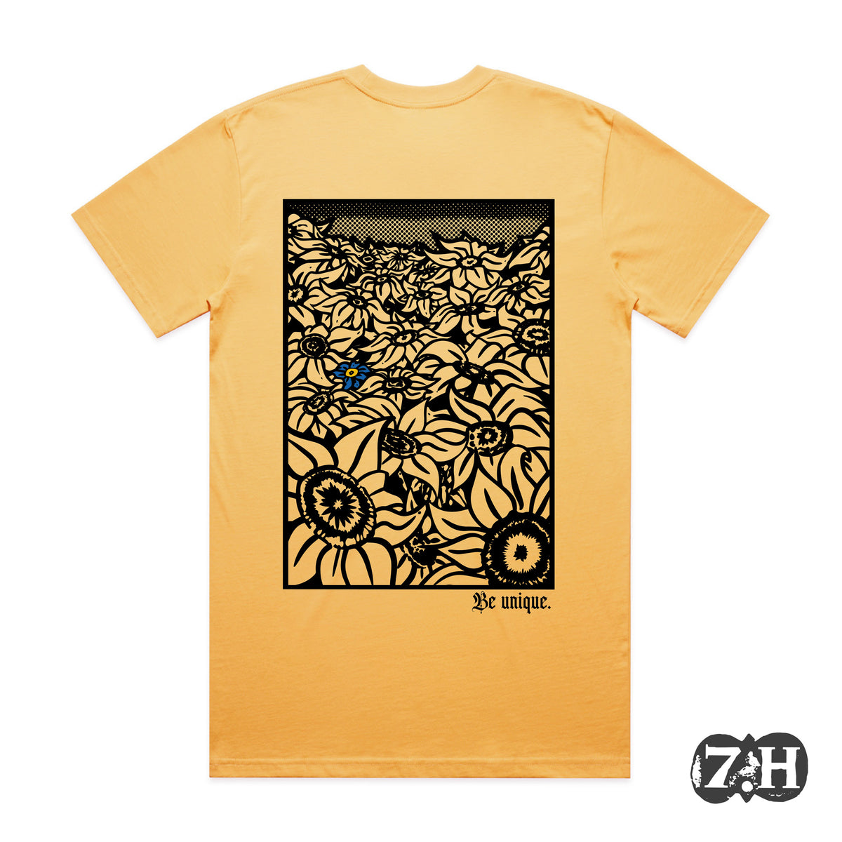 Be Unique Tee - Yellow